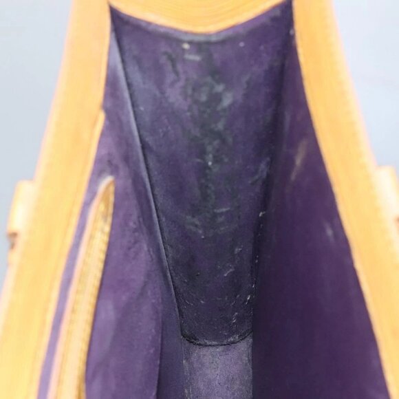 LOUIS VUITTON Epi Sac Plat Hand Bag Yellow M52079 LV Auth BA897 - Picture 10 of 16